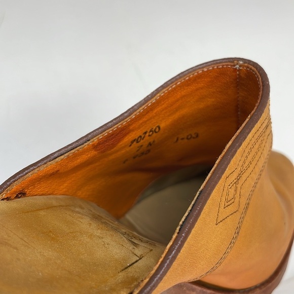 FRYE Mules Shoes Leather Slip On Western Embroidered Heels Size 7 - Picture 10 of 11